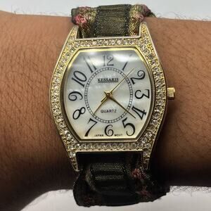 Gold Floral Kessaris Watch